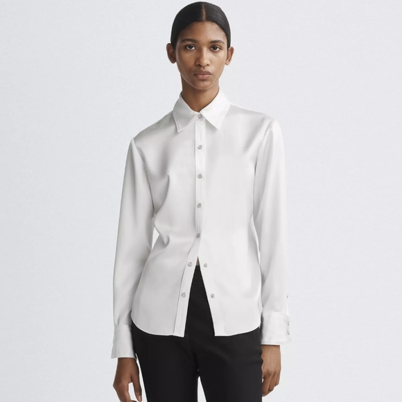 RAG & BONE Antonia satin shirt - Picture 4 of 9